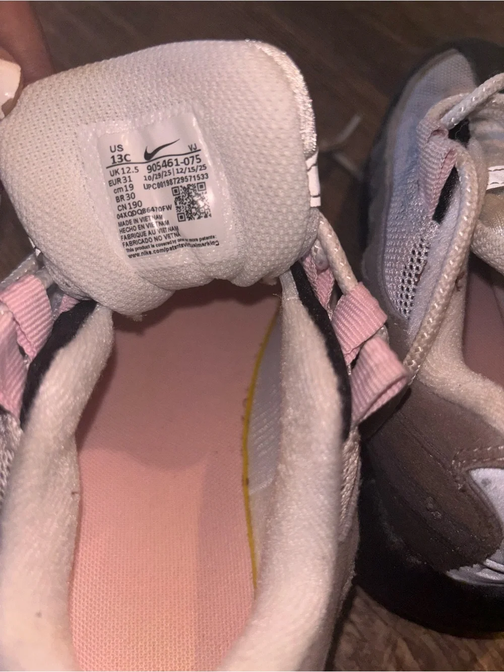 Nike Women's Pink, Gray & Black Layered Sneakers